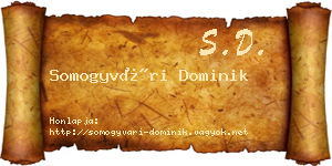 Somogyvári Dominik névjegykártya