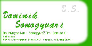 dominik somogyvari business card